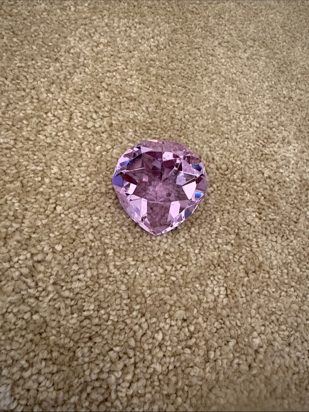 Pink Heart Gemstone Accent for Women Jewelry
